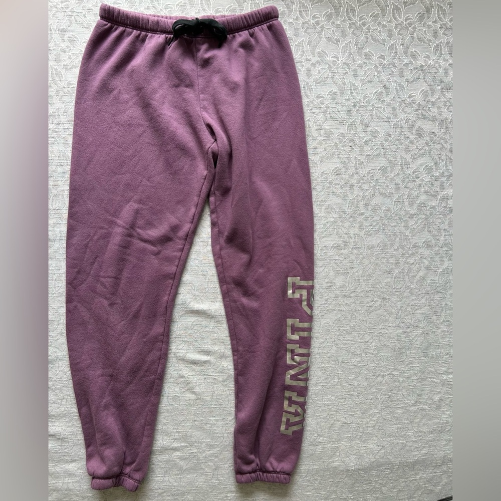 Victoria’s Secret PINK Everyday Classic Lounge Purple Sweatpants Size Small